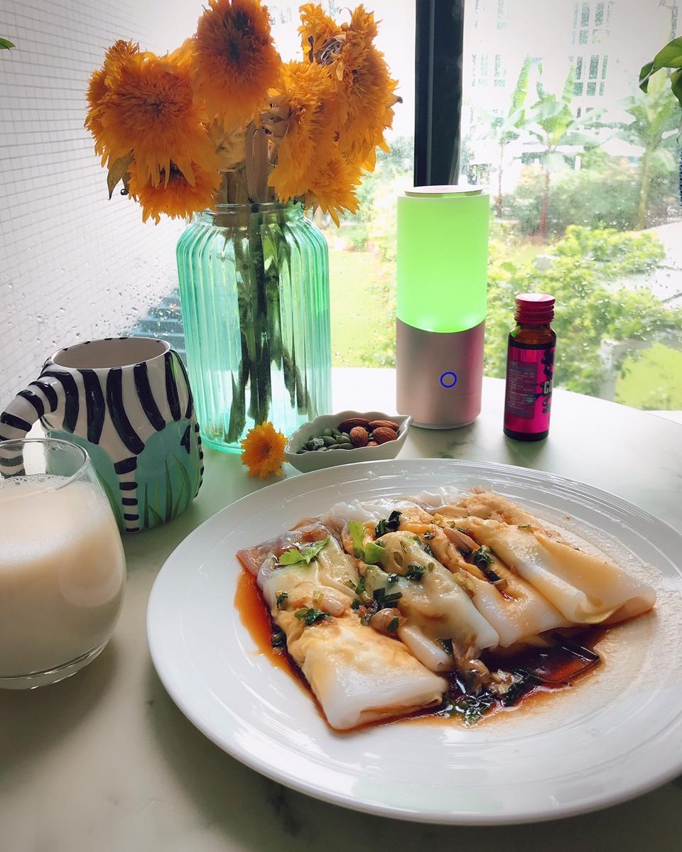 【樉樉的小厨房】家常鸡蛋肠粉 破壁机 小美适用