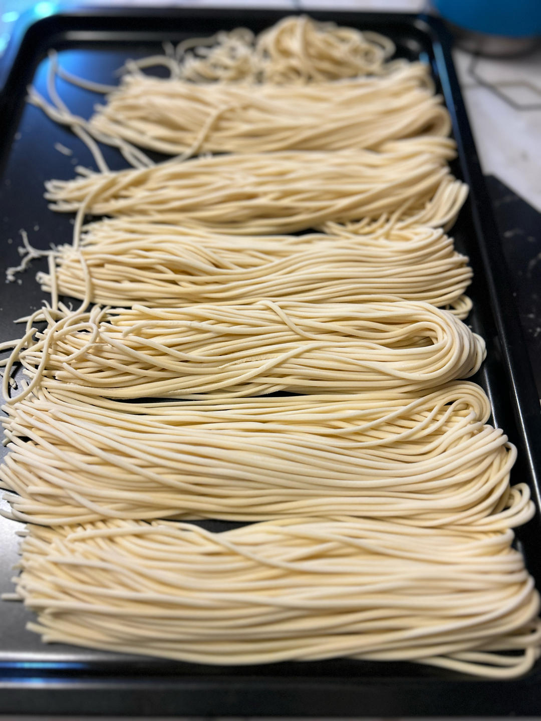 自制鲜面条｜鸡蛋面｜厨师机压面条