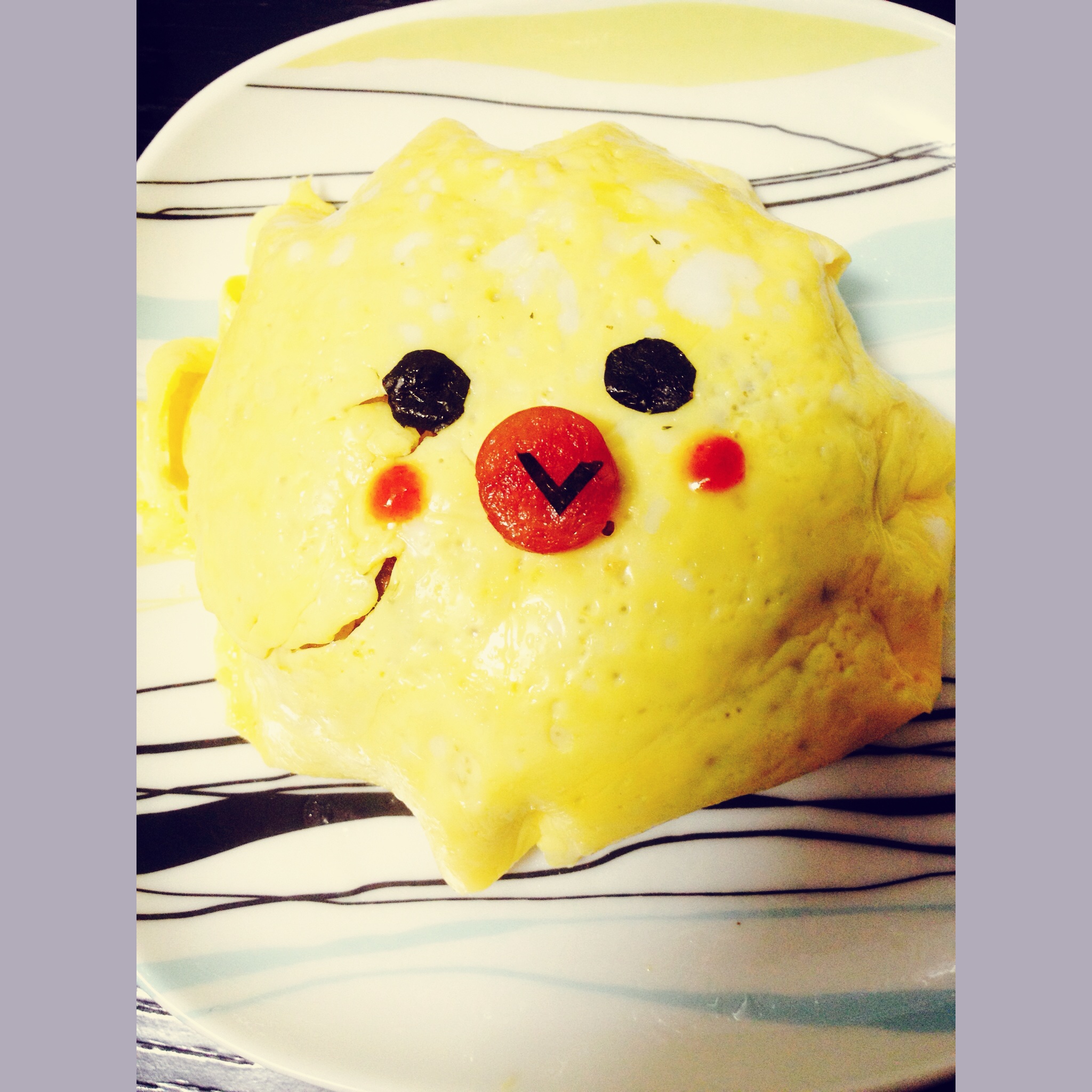 小鸡蛋包饭便当