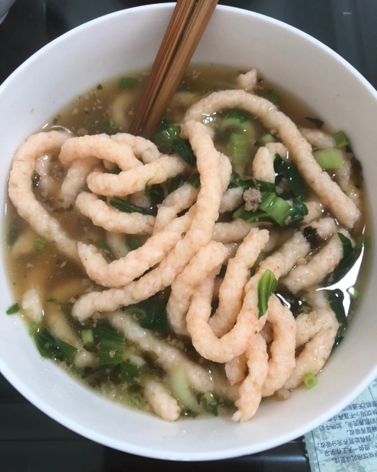 宝宝辅食 虾仁黄瓜面