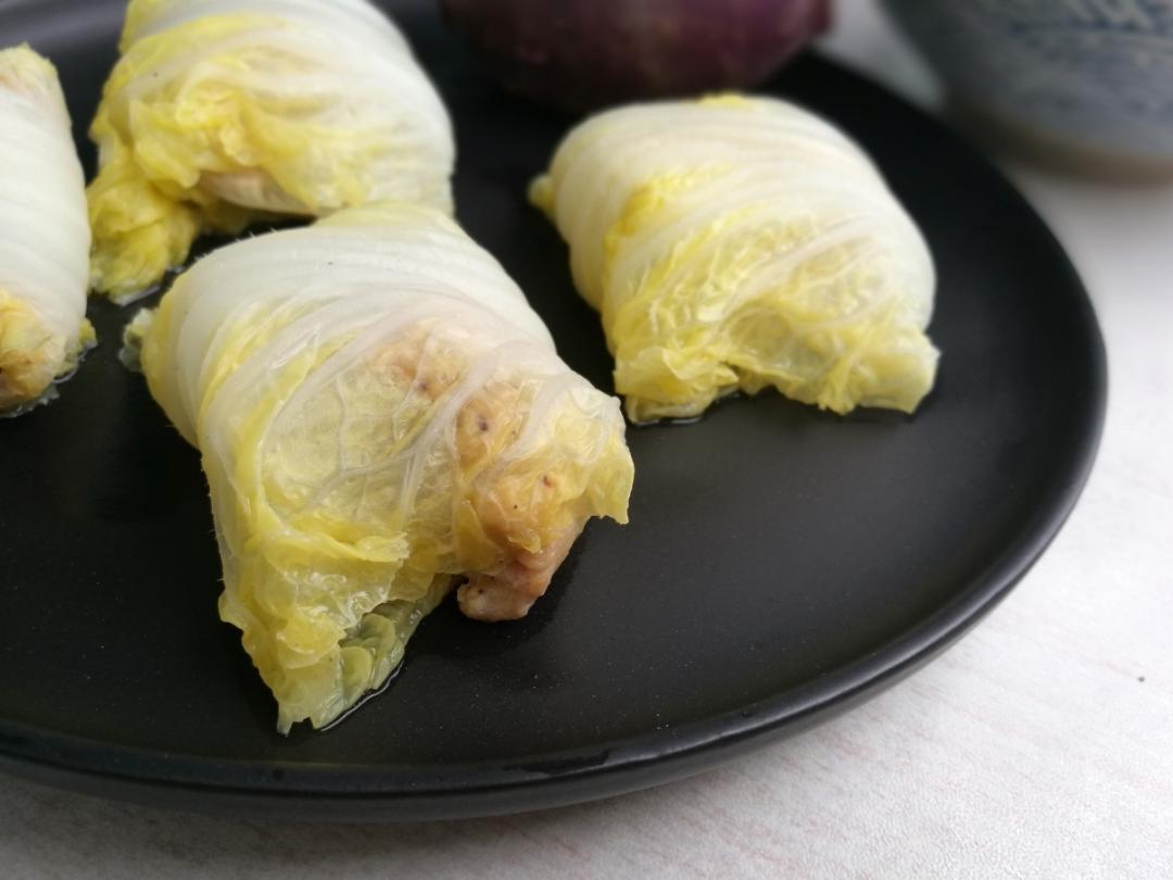 【健康三餐】清蒸鸡肉白菜卷