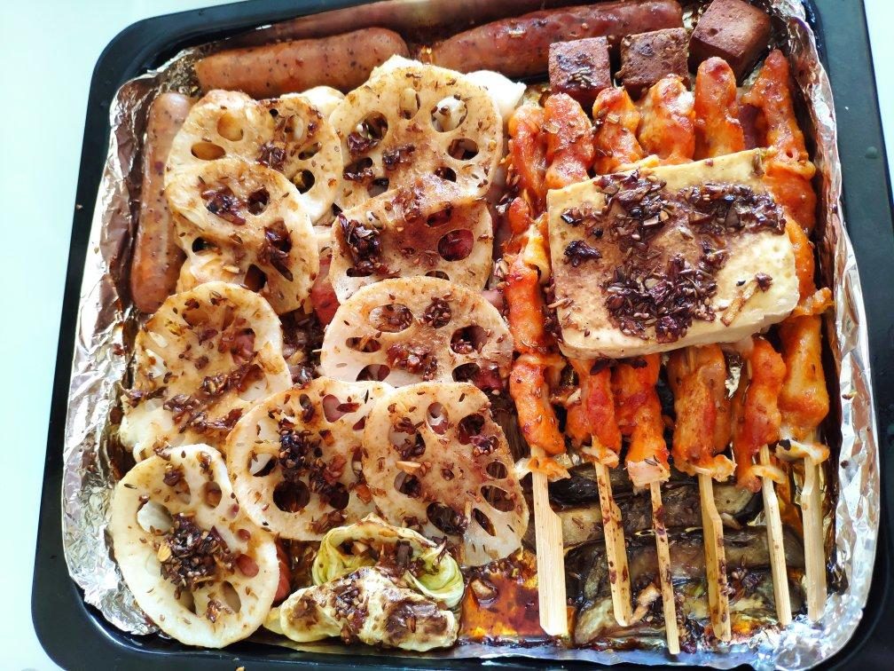 阿朵姑娘做的烧烤拼盘家用烤箱版