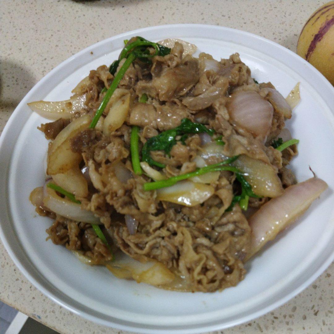家常孜然洋葱炒羊肉