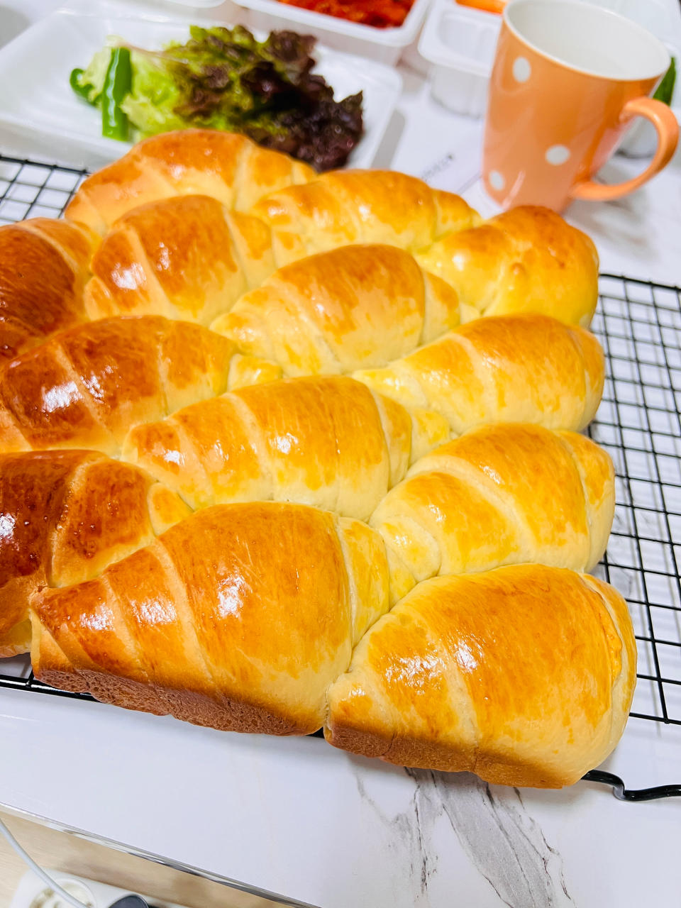 治愈系 牛奶卷卷拉丝面包！