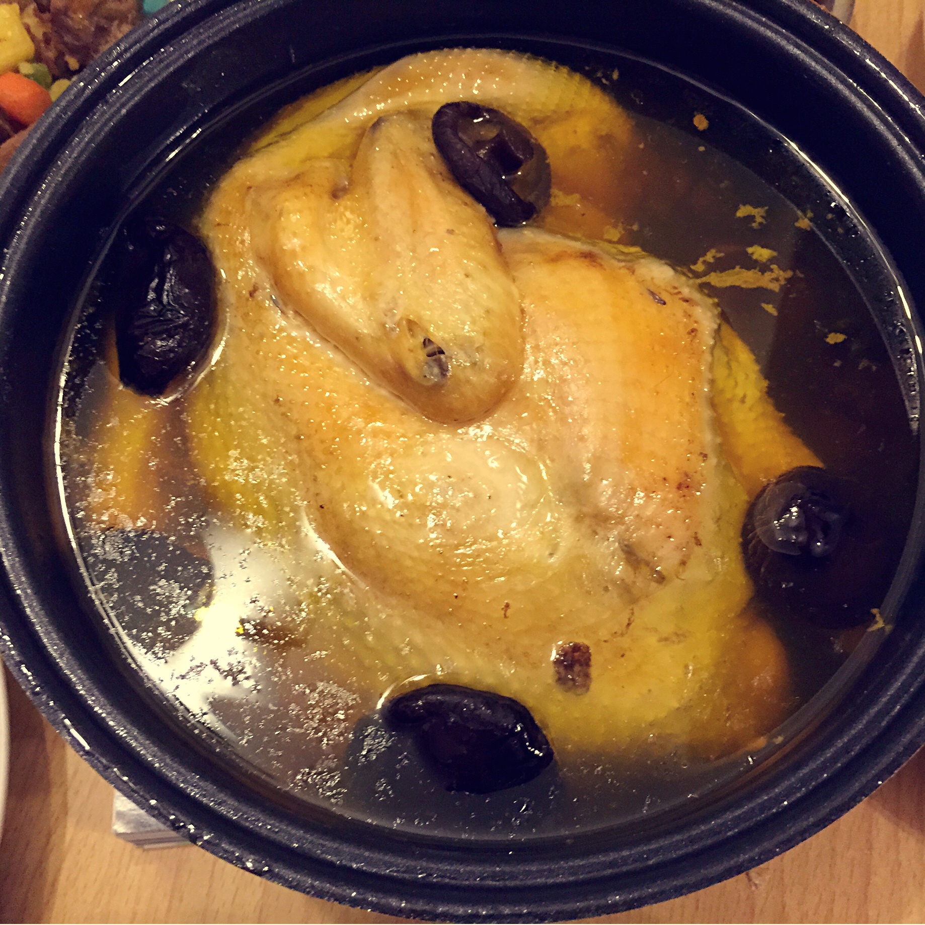 果果旺做的香菇炖鸡汤