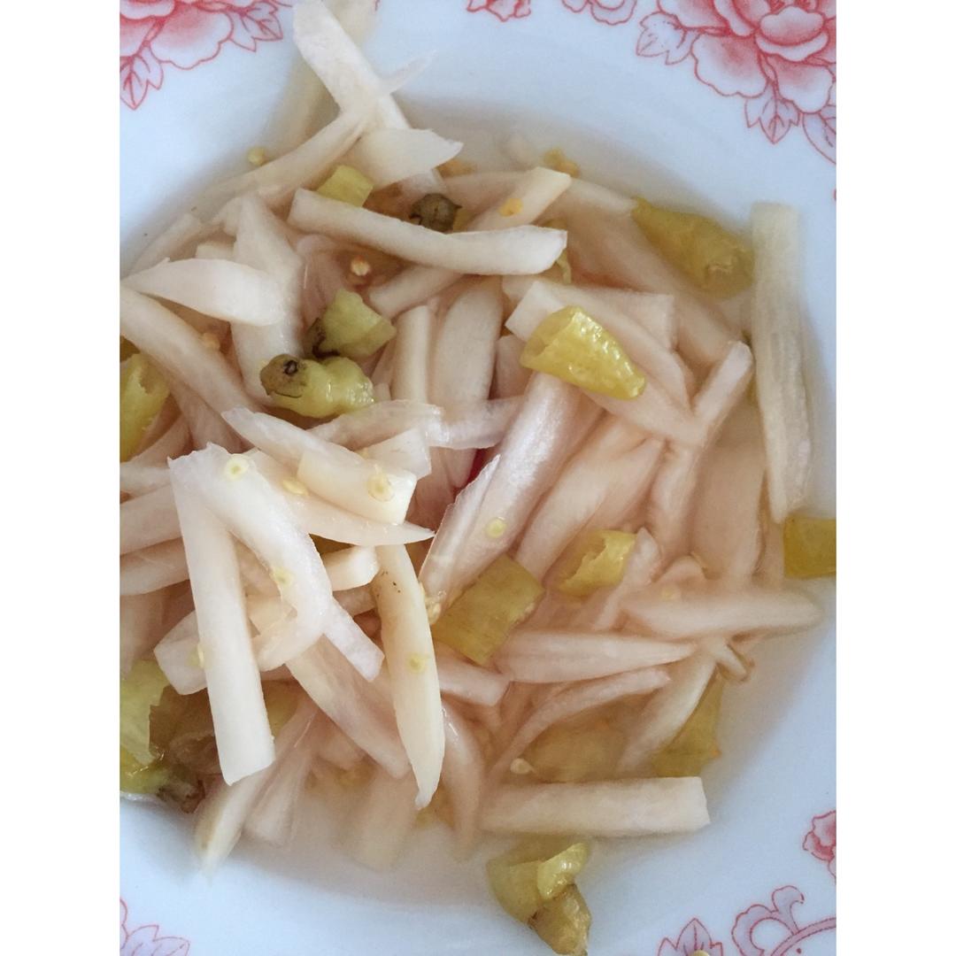 酸甜脆爽腌萝卜