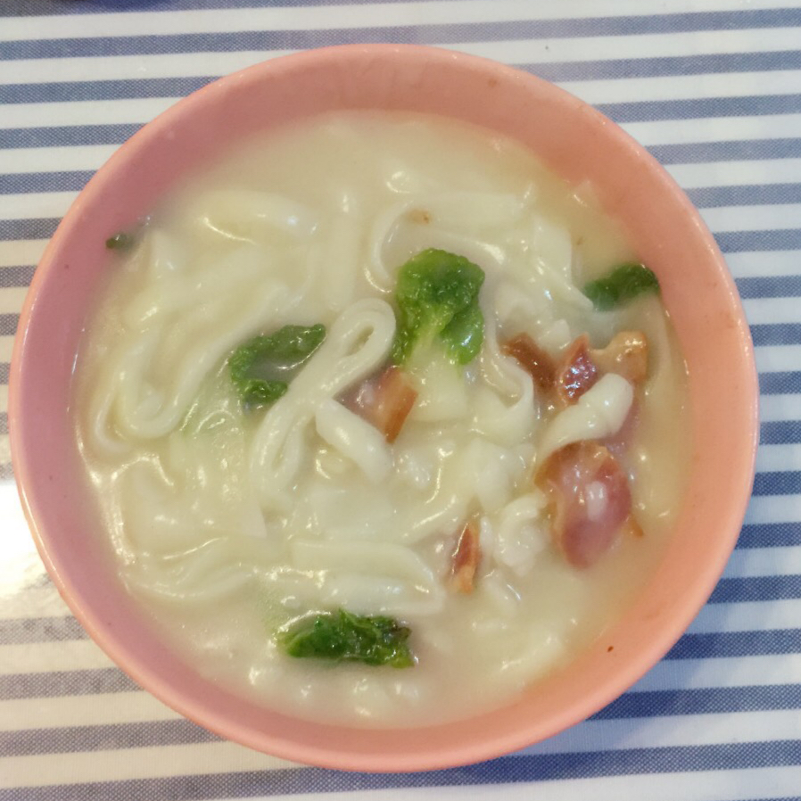 腊肉青菜煮豆丝