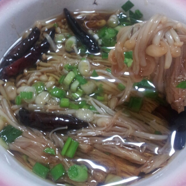 白灼金针菇