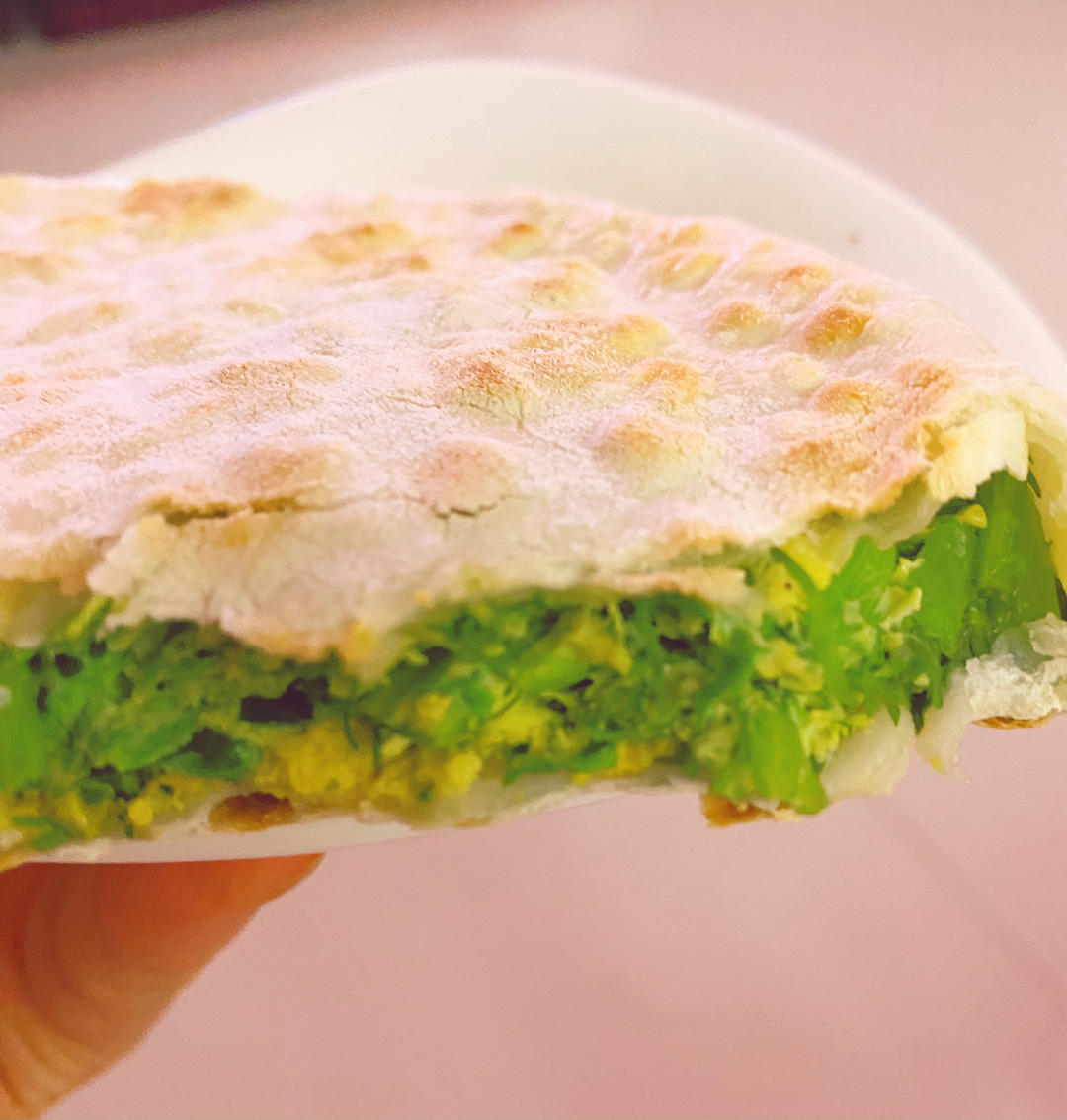 减肥（不用面粉）韭菜盒子