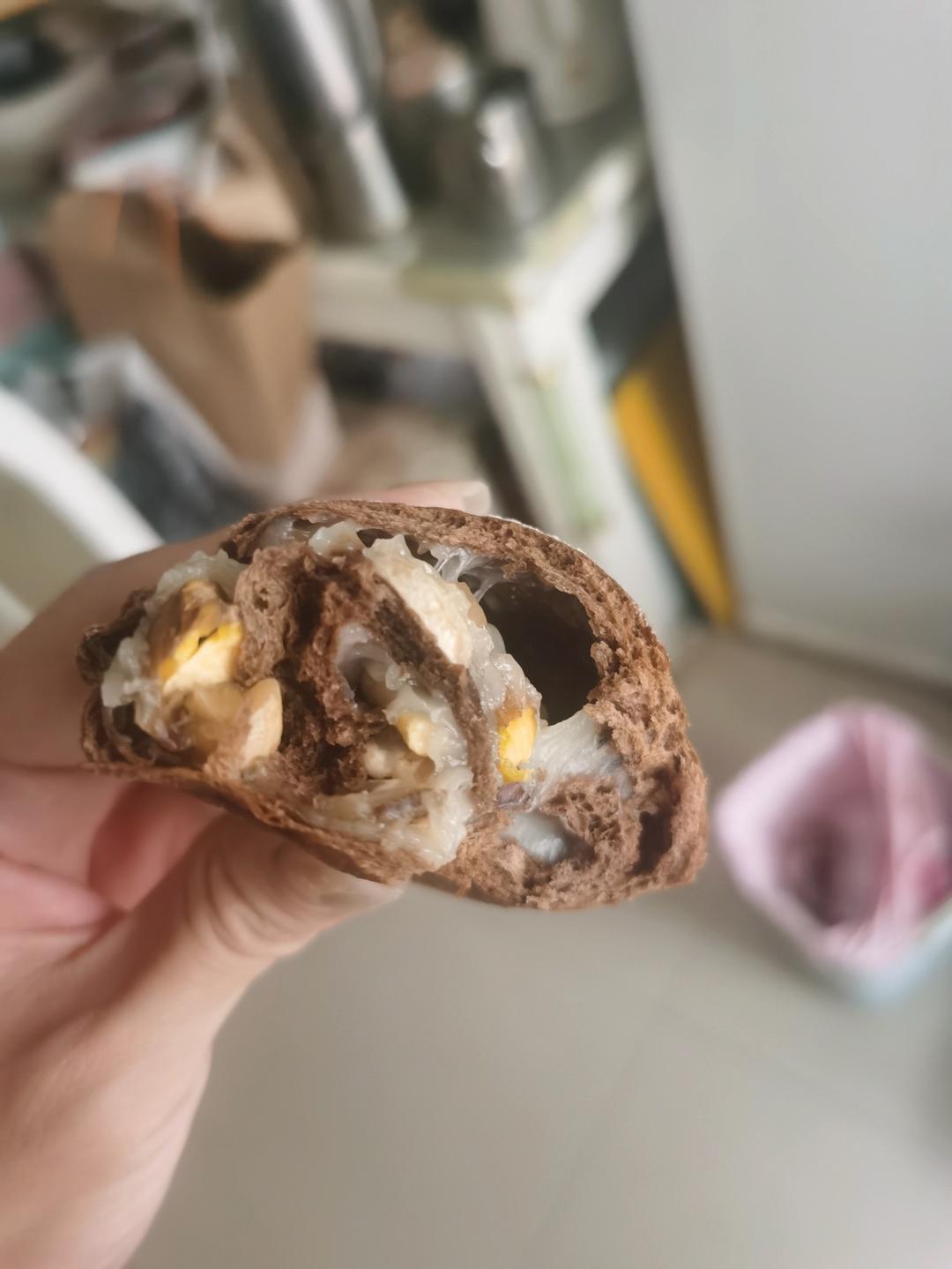 麻薯核桃夹心软欧包