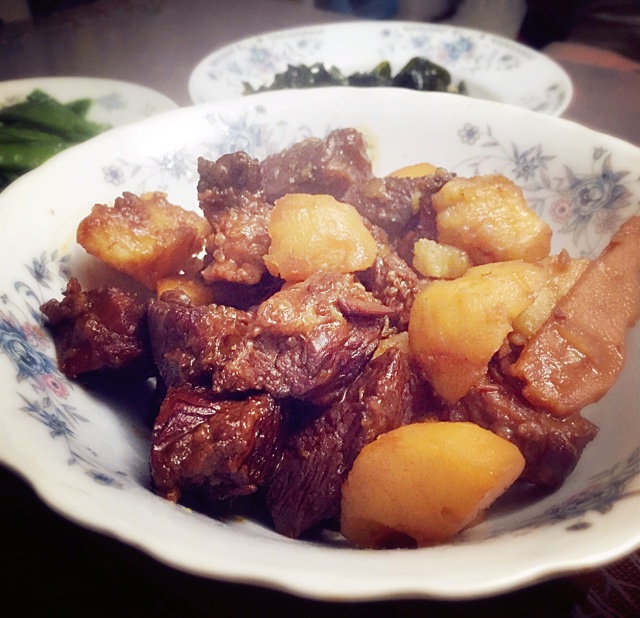 红焖土豆牛肉