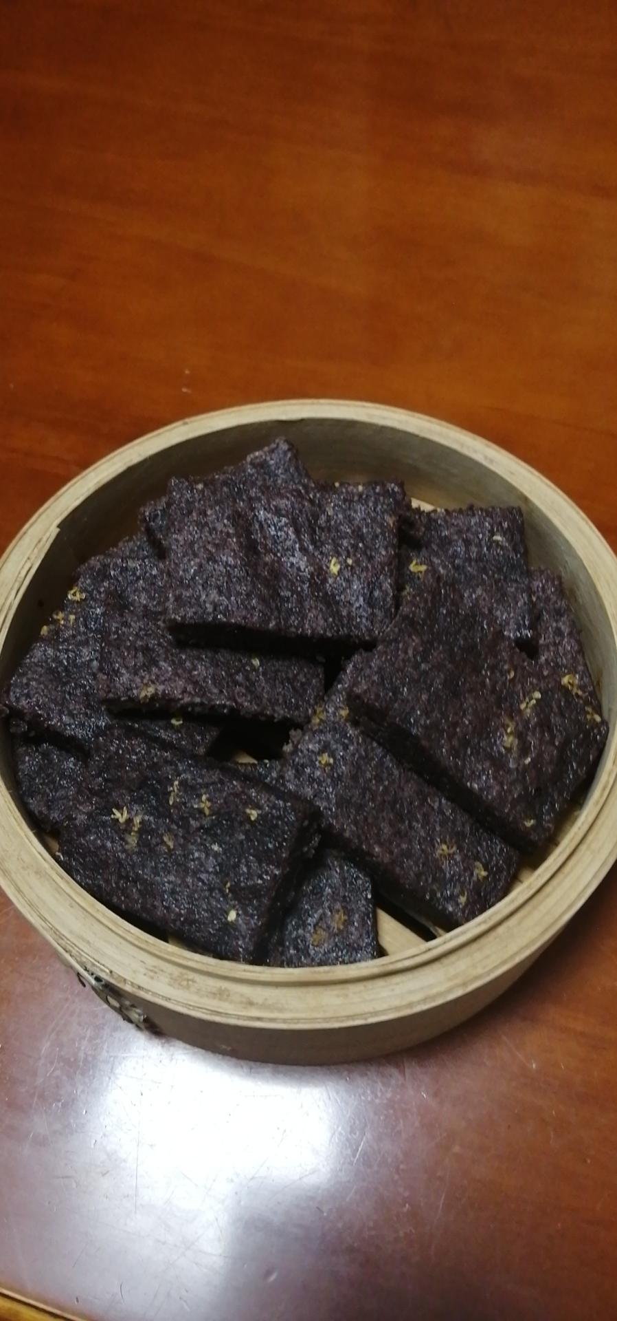 零难度 健康美味的黑米糕（简单好做）