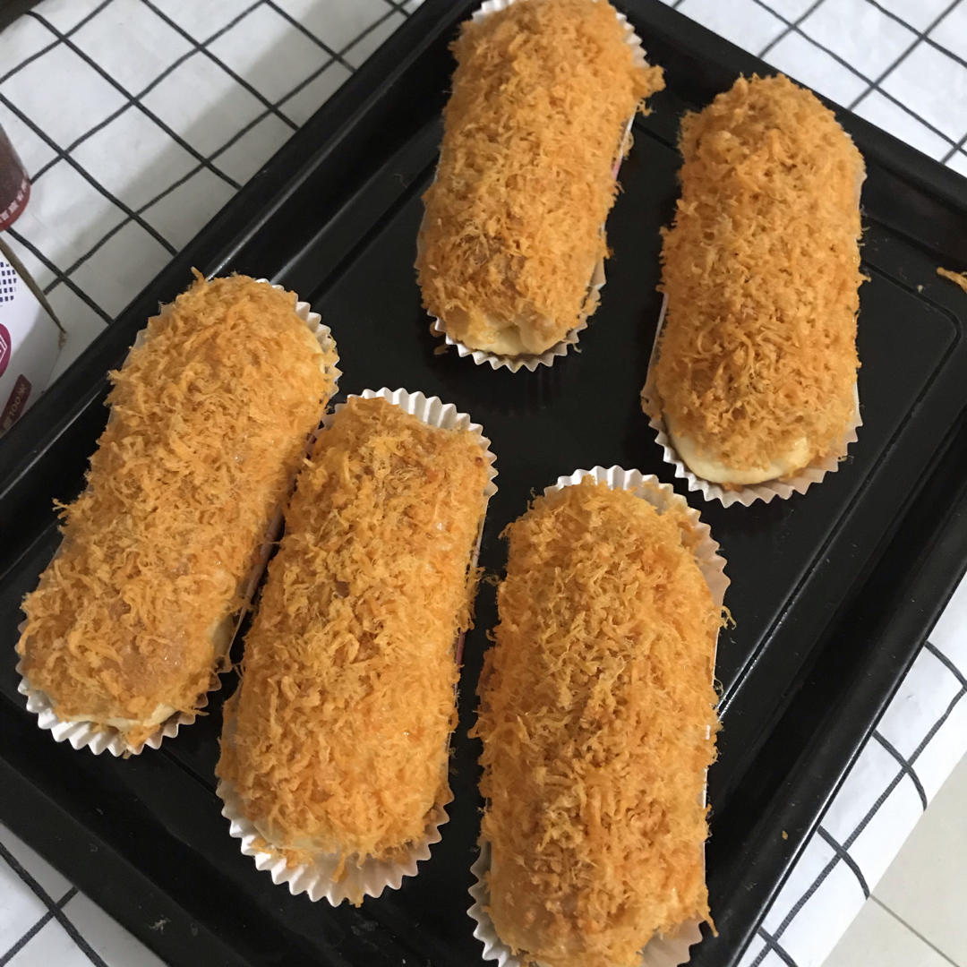 肉松沙拉酱面包（65度汤种）