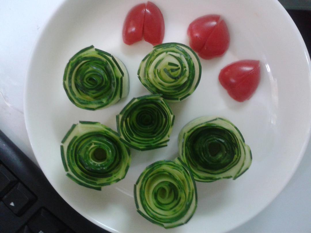 黄瓜绿玫瑰的做法