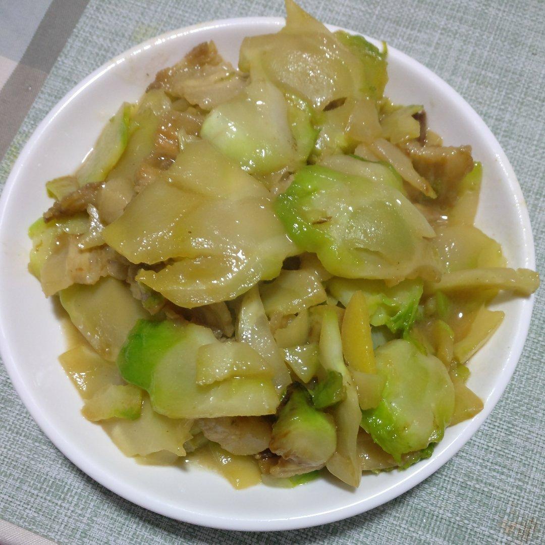 榨菜头炒肉片