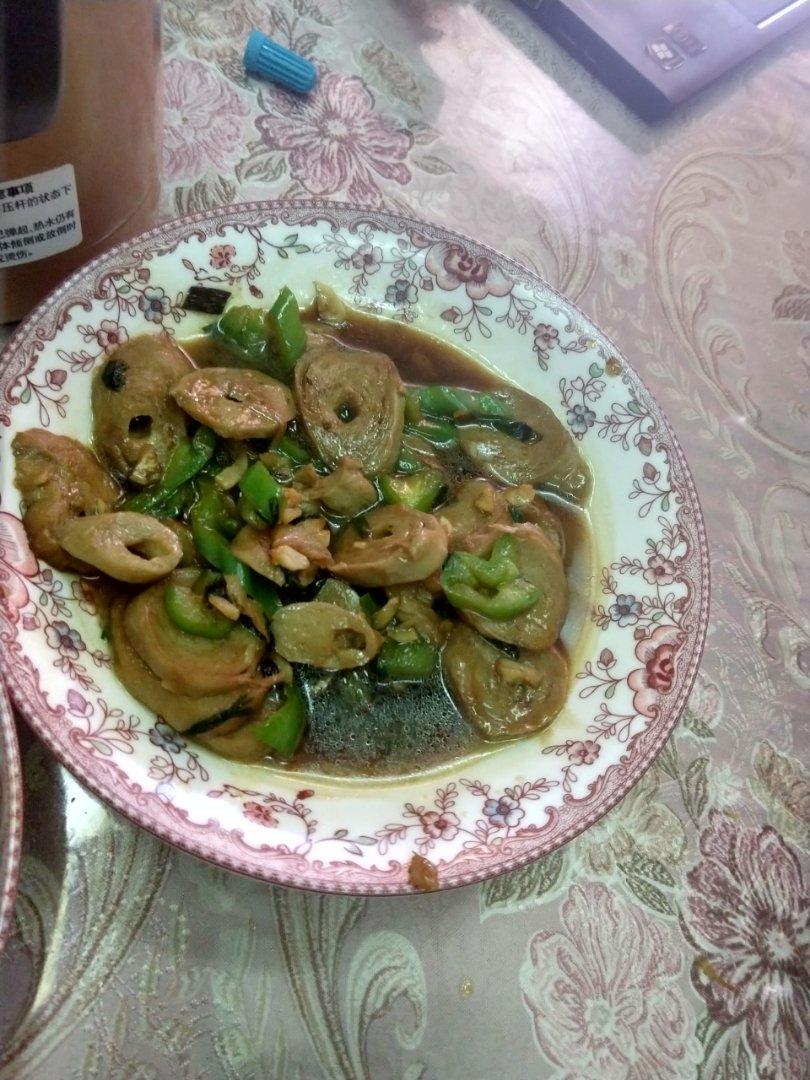 青椒炒面筋