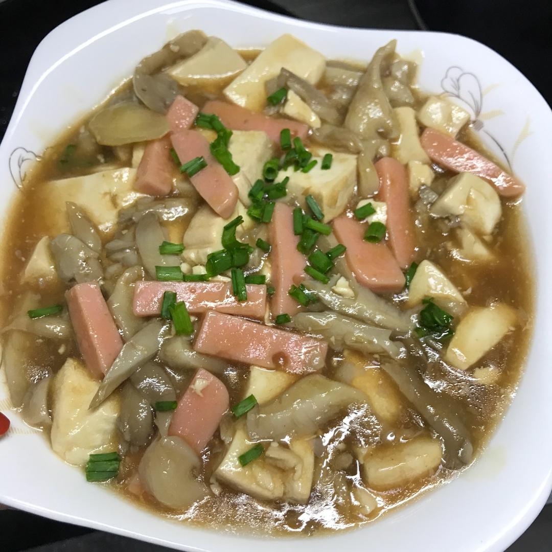 平菇烧豆腐