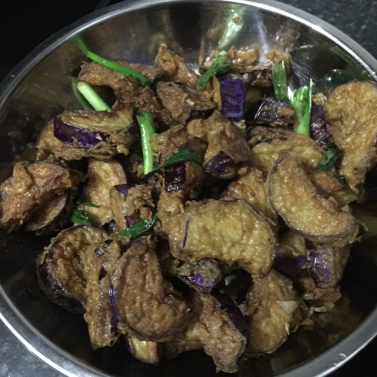 小葱蛋香茄子