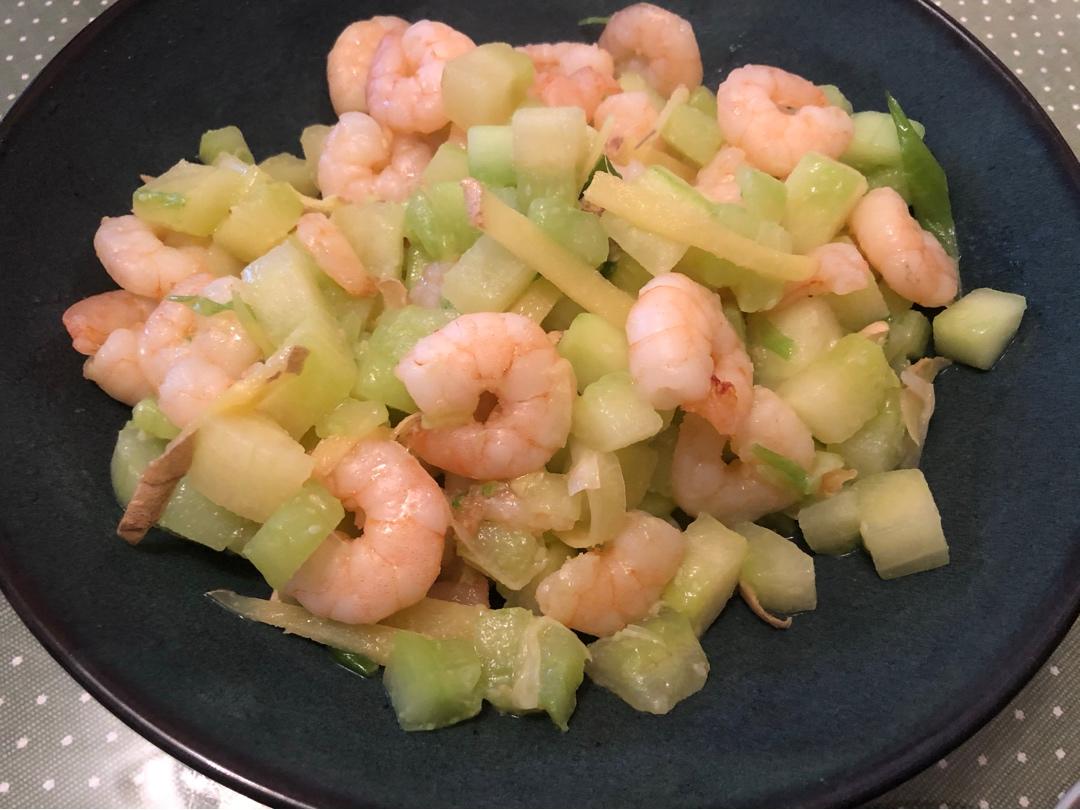 黄瓜炒虾仁
