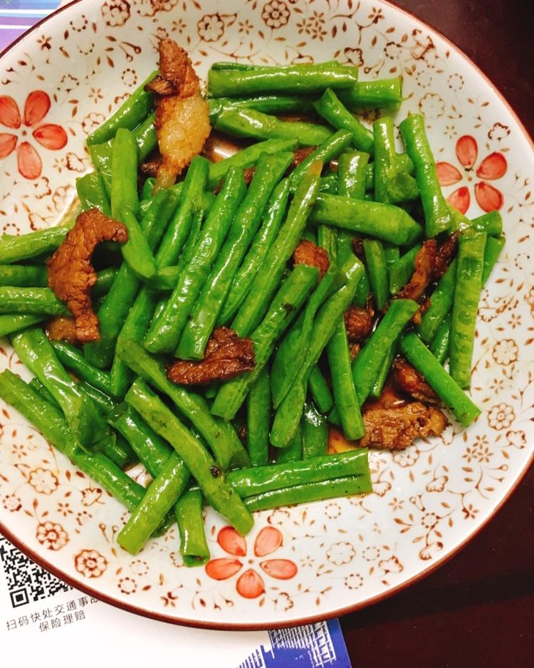 豆角炒肉
