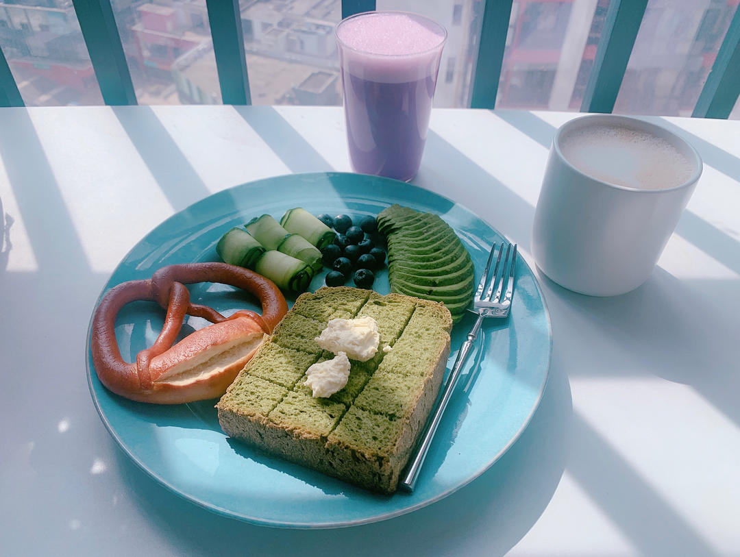 🍞超软糯艾草奶香吐司面包—下厨房独家原创