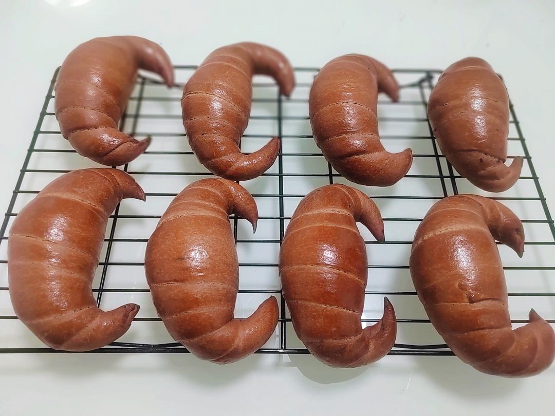 巧克力牛角包