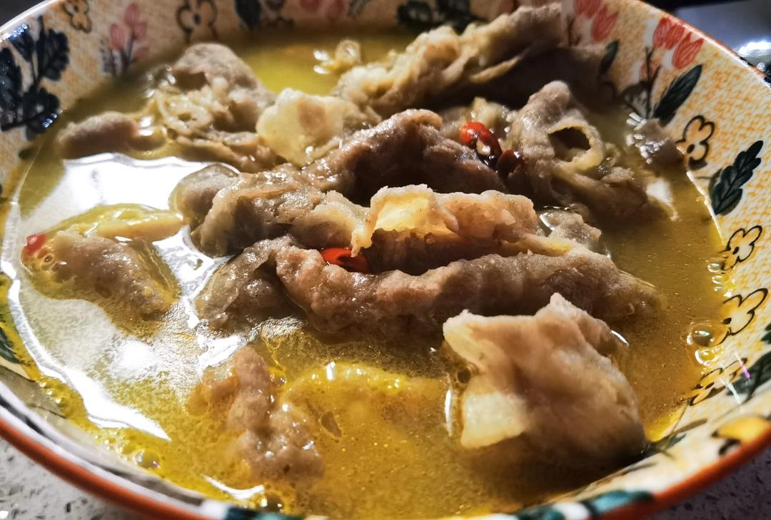 酸辣牛肉汤