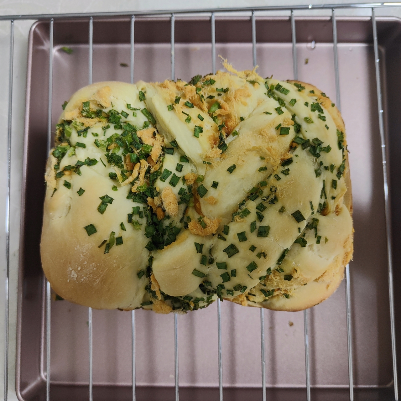 香葱肉松面包【柏翠面包机 】