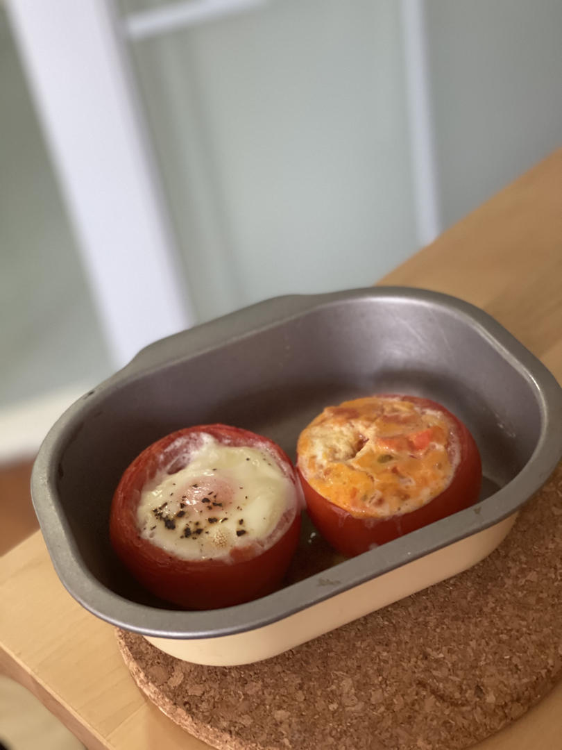 芝士番茄焗蛋