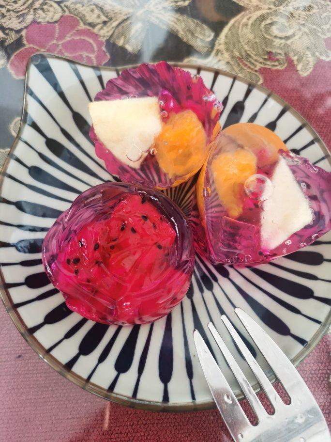 洁6868做的透明水晶果冻布丁(白凉粉版)快速