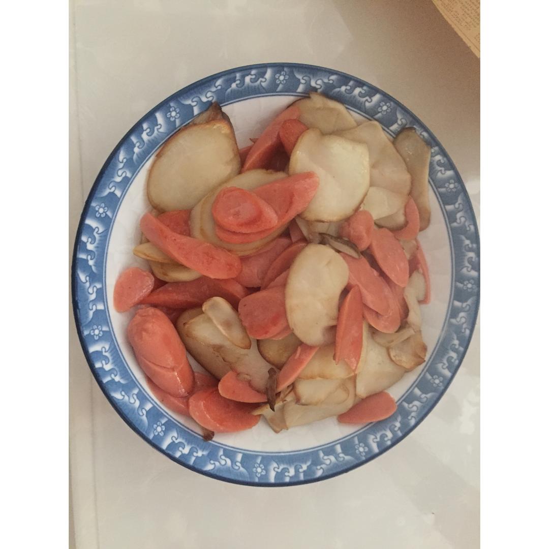 杏鲍菇炒火腿肠