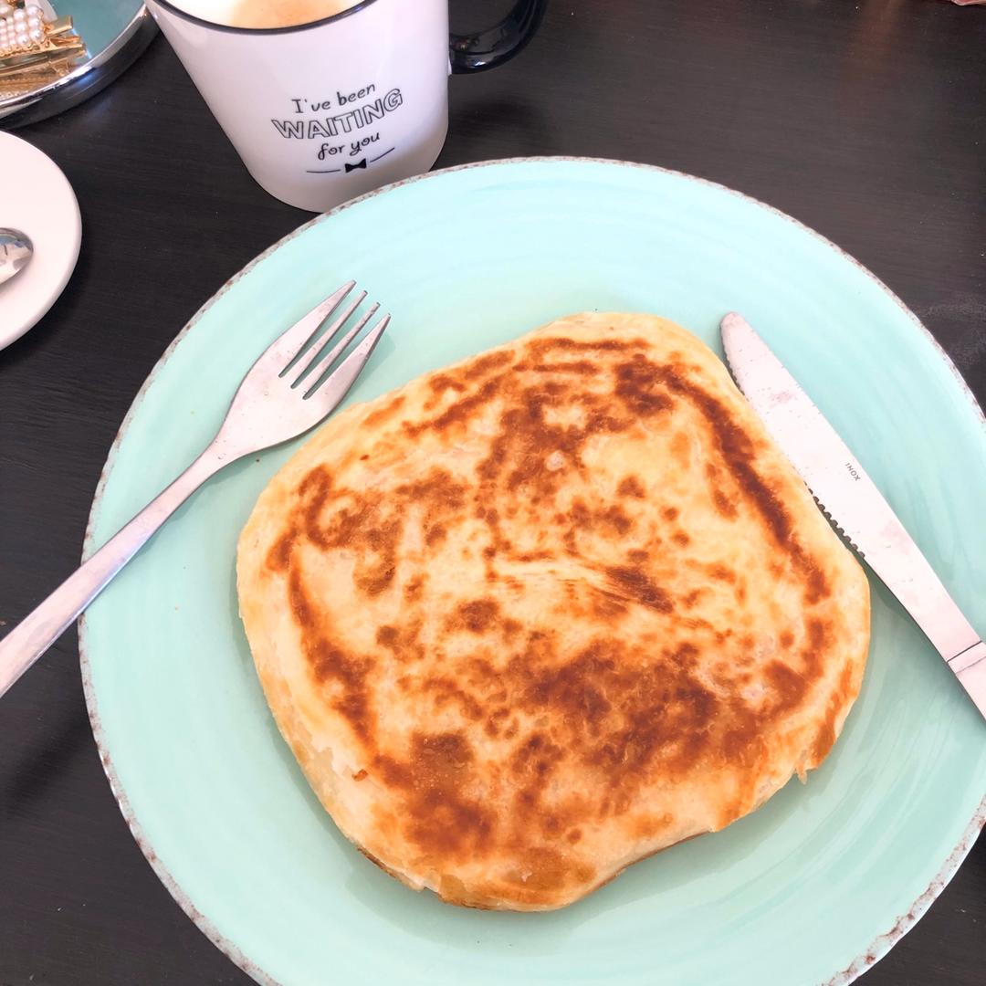 5分钟就能搞定的手抓饼早餐，酥到掉渣～