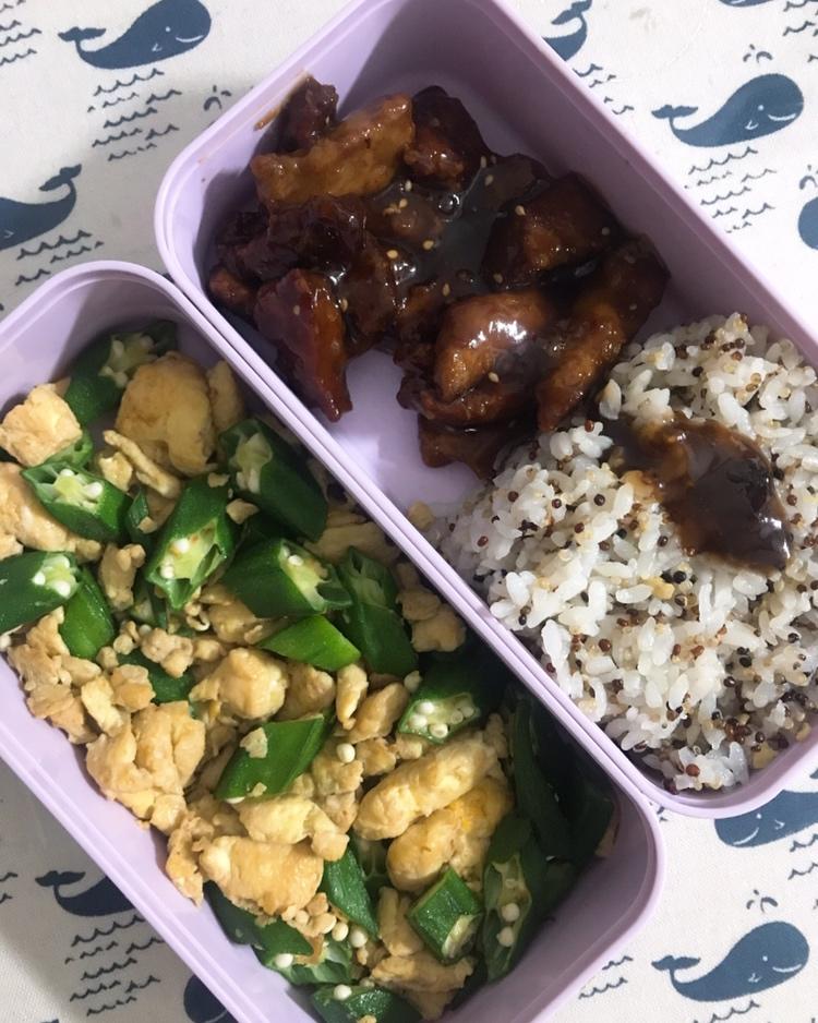 秋葵炒鸡蛋