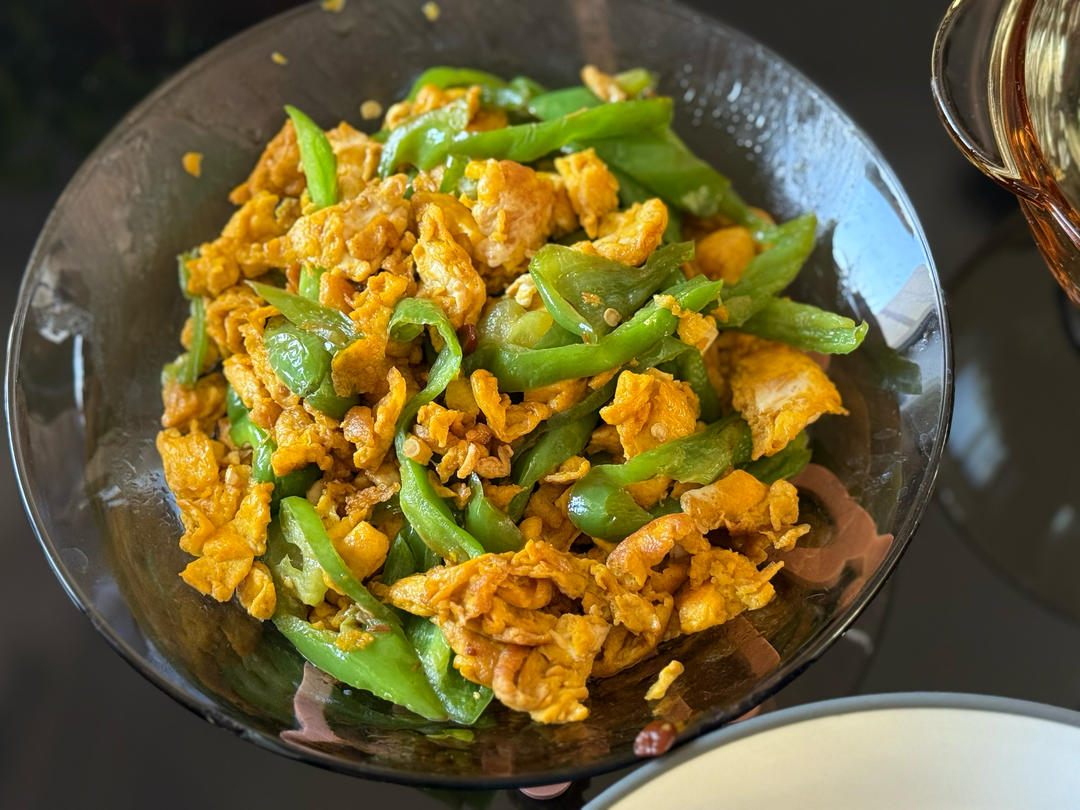 厨师长教你：“青椒炒鸡蛋”的家常做法 ,非常下饭