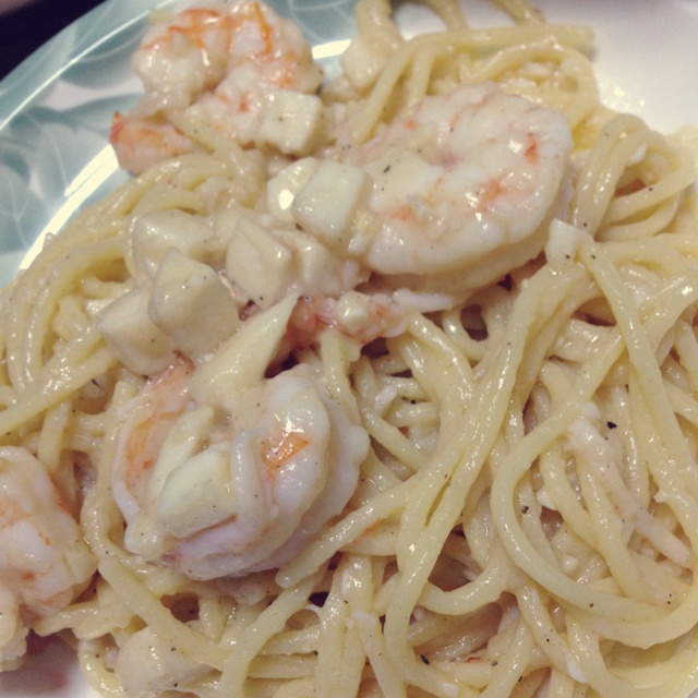 白汁培根意面Spaghetti with bacon and white sauce