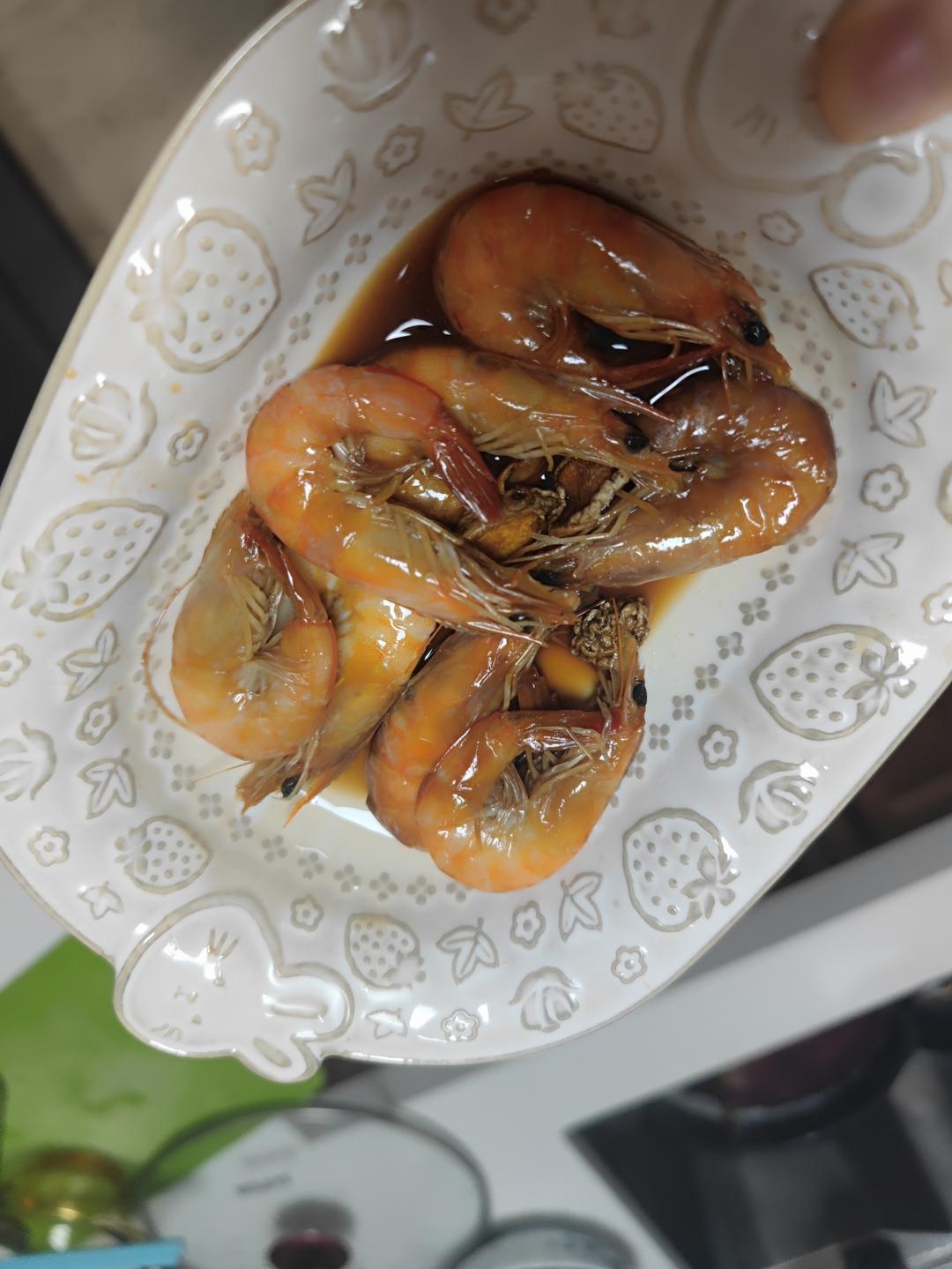 巨开胃的柠檬虾
