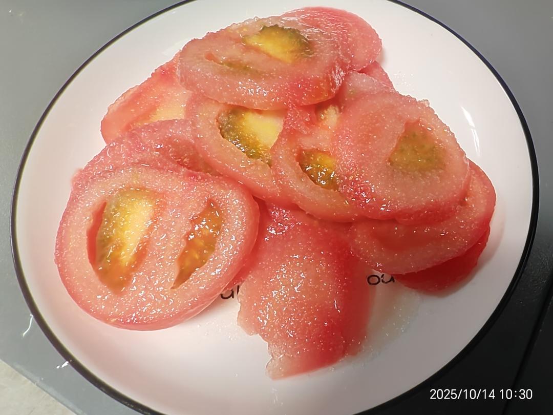 夏天必备糖拌西红柿