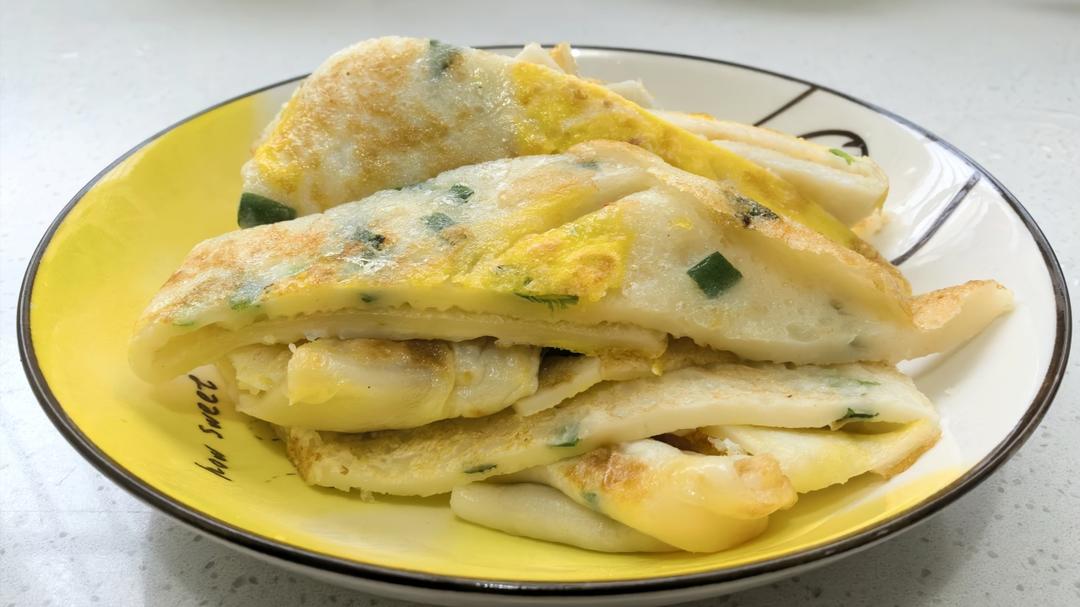 简单快手蔬菜鸡蛋煎饼
