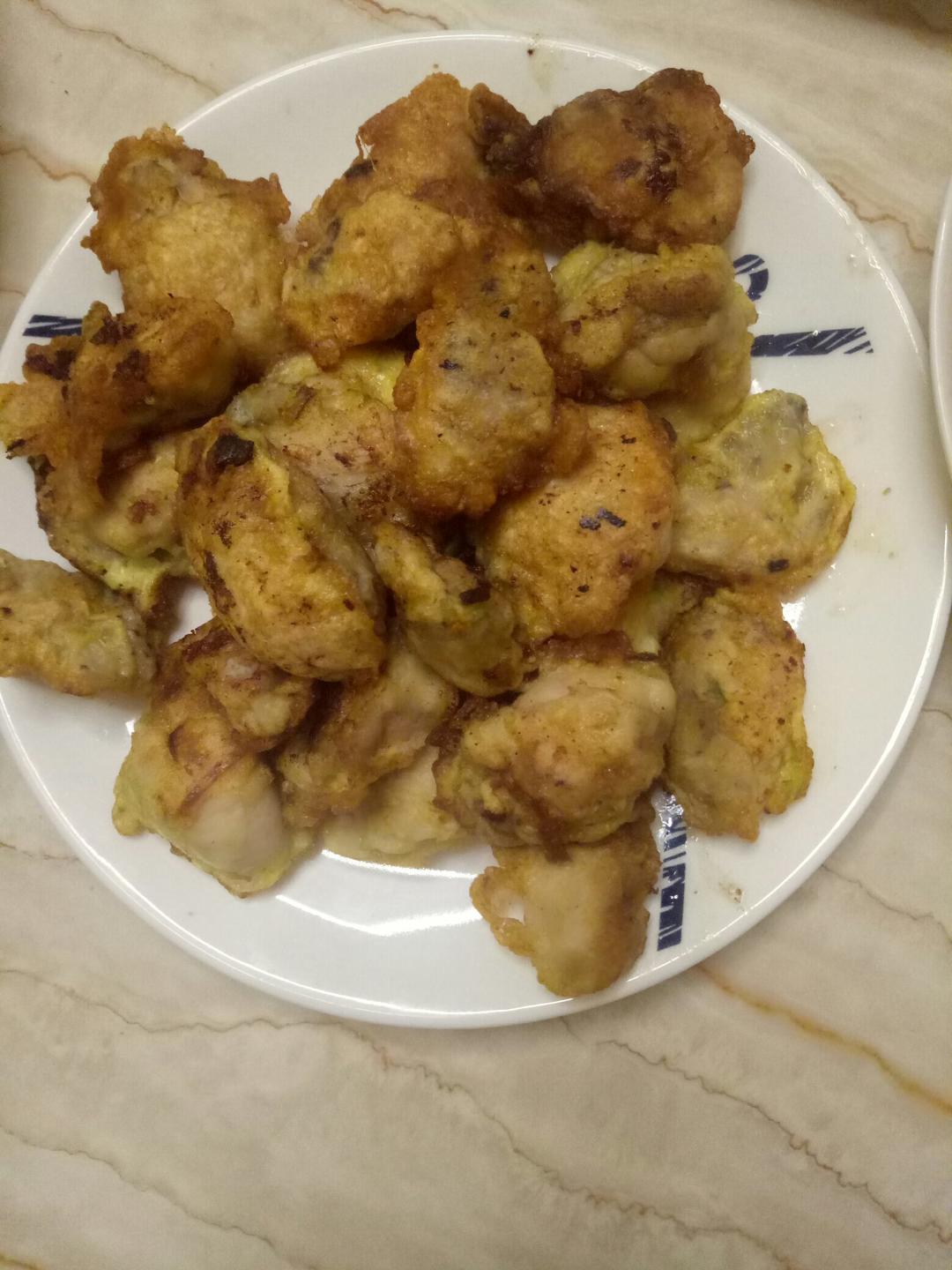 韩国料理——煎牡蛎饼(굴전)