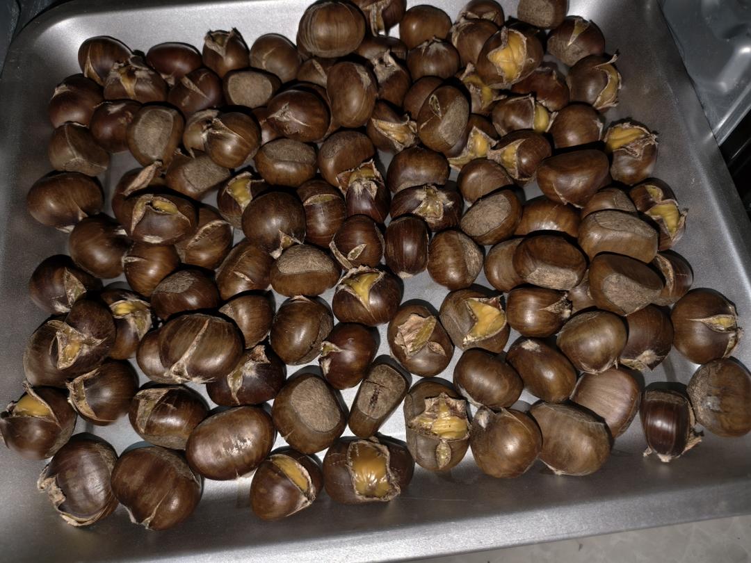 无油无糖自制烤板栗小零食-粉甜的迁西板栗