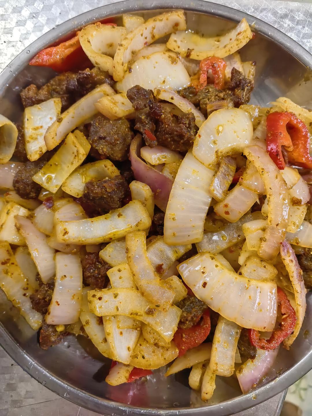 孜然羊肉的做法