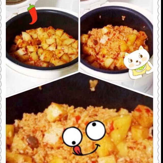 土豆焖饭（电饭锅版）