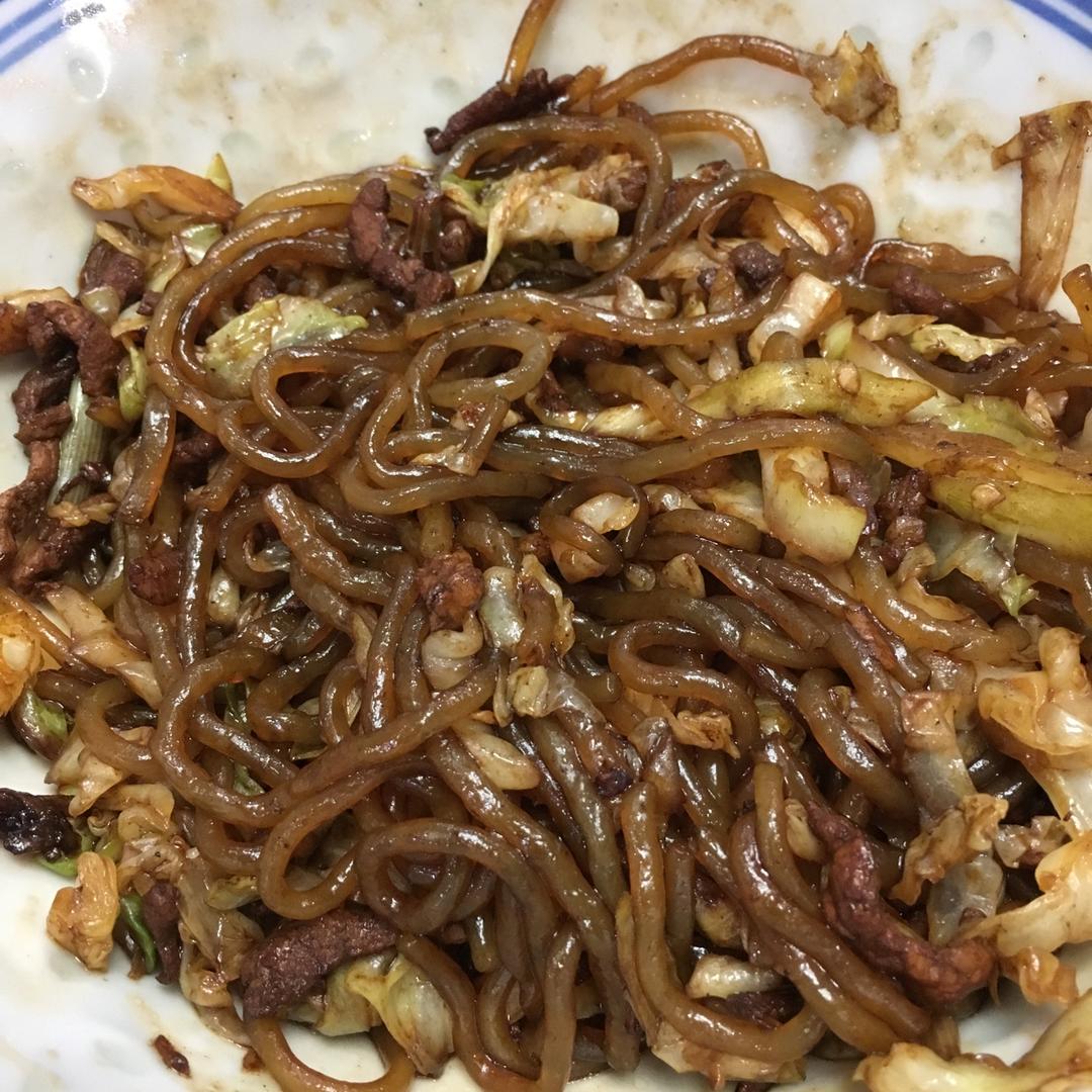 包菜粉丝炒鸡蛋
