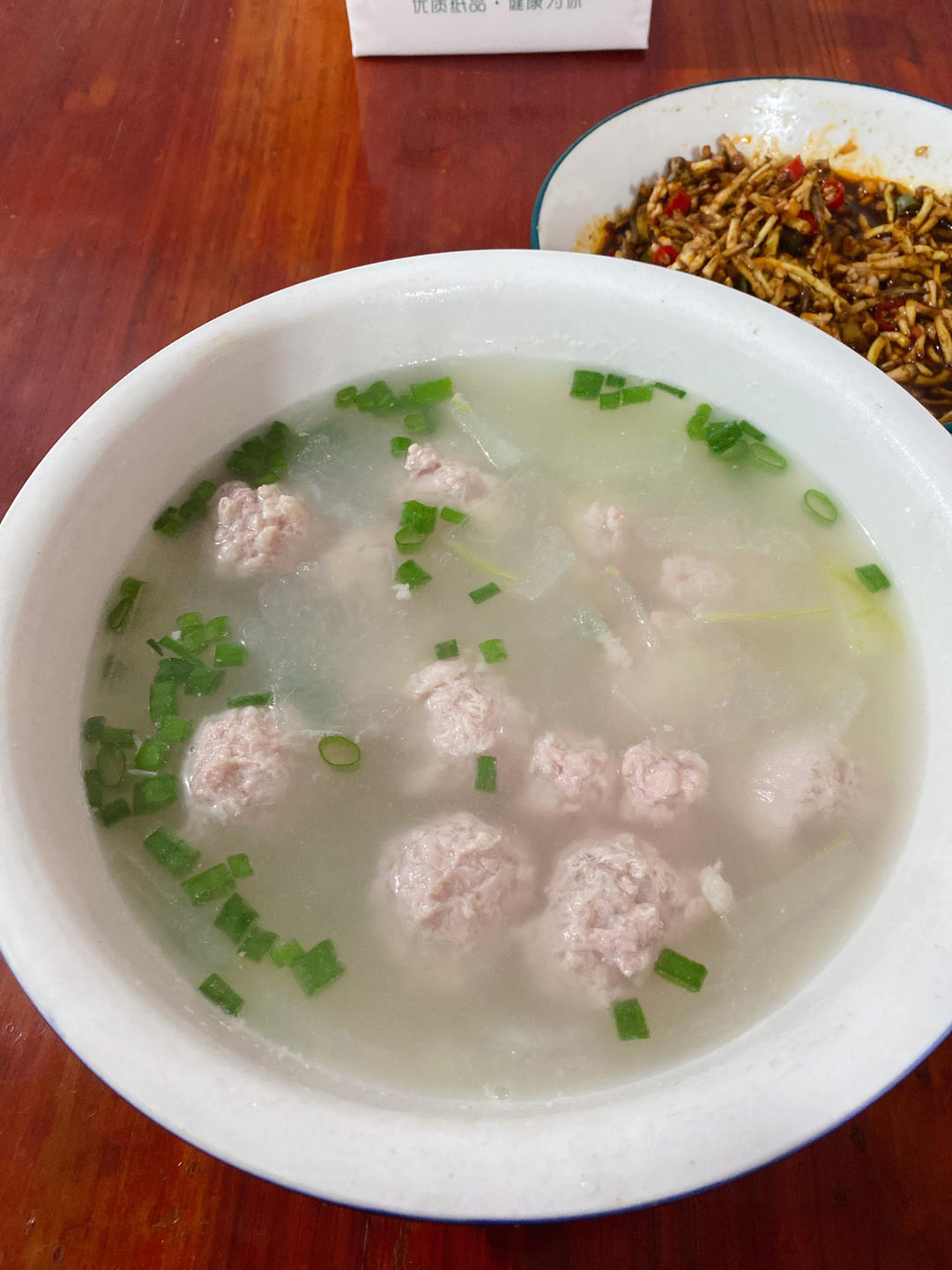 巨鲜美的冬瓜丸子汤