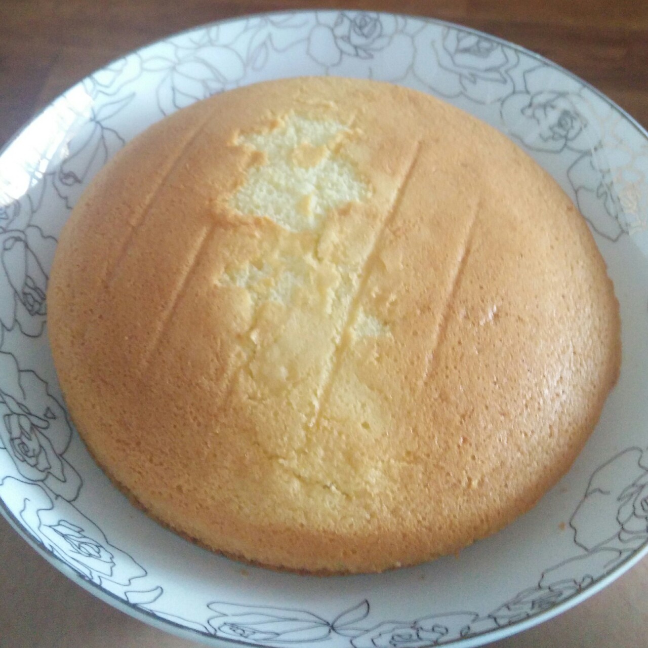 6寸原味戚风蛋糕