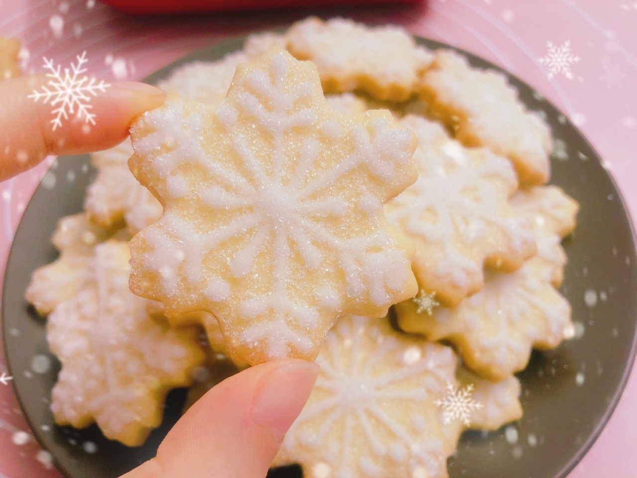 【圣诞姜饼】超简单の雪花糖霜饼干