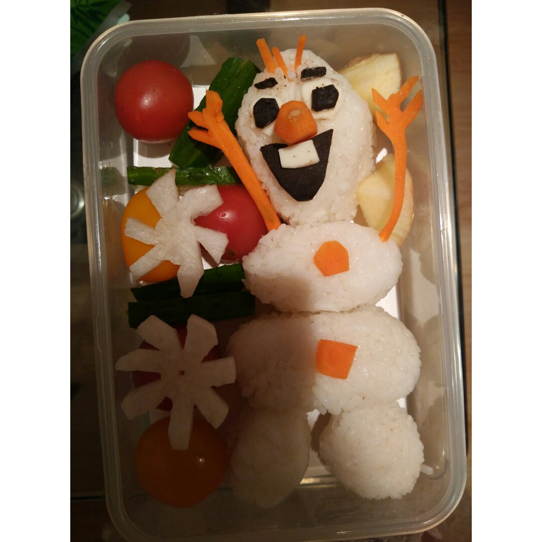 冰雪奇缘雪人奥拉夫便当
