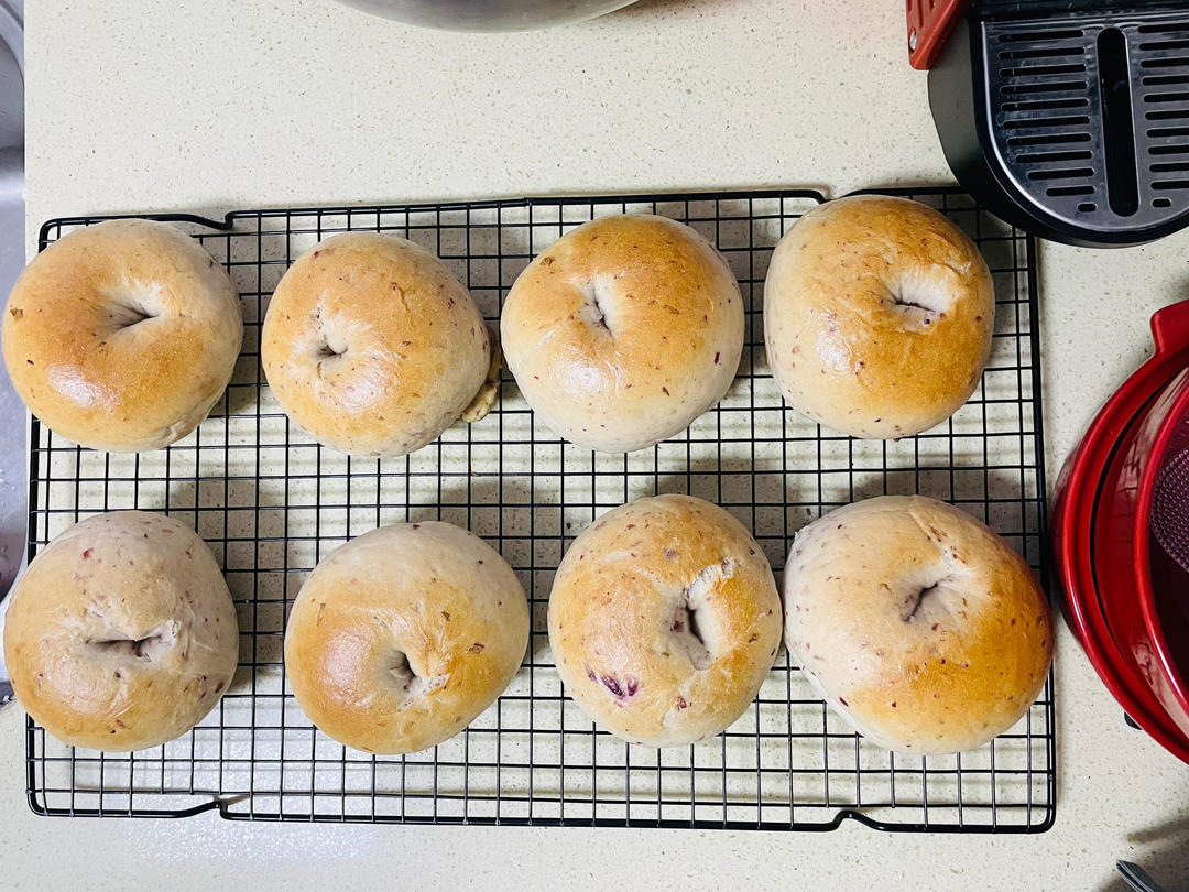 玫瑰乳酪贝果「黑糖玫瑰贝果」