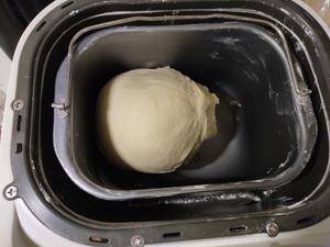 面包机普通中筋面粉做面包，过期酸奶再利用，不用黄油也美味的小面包的做法 步骤11