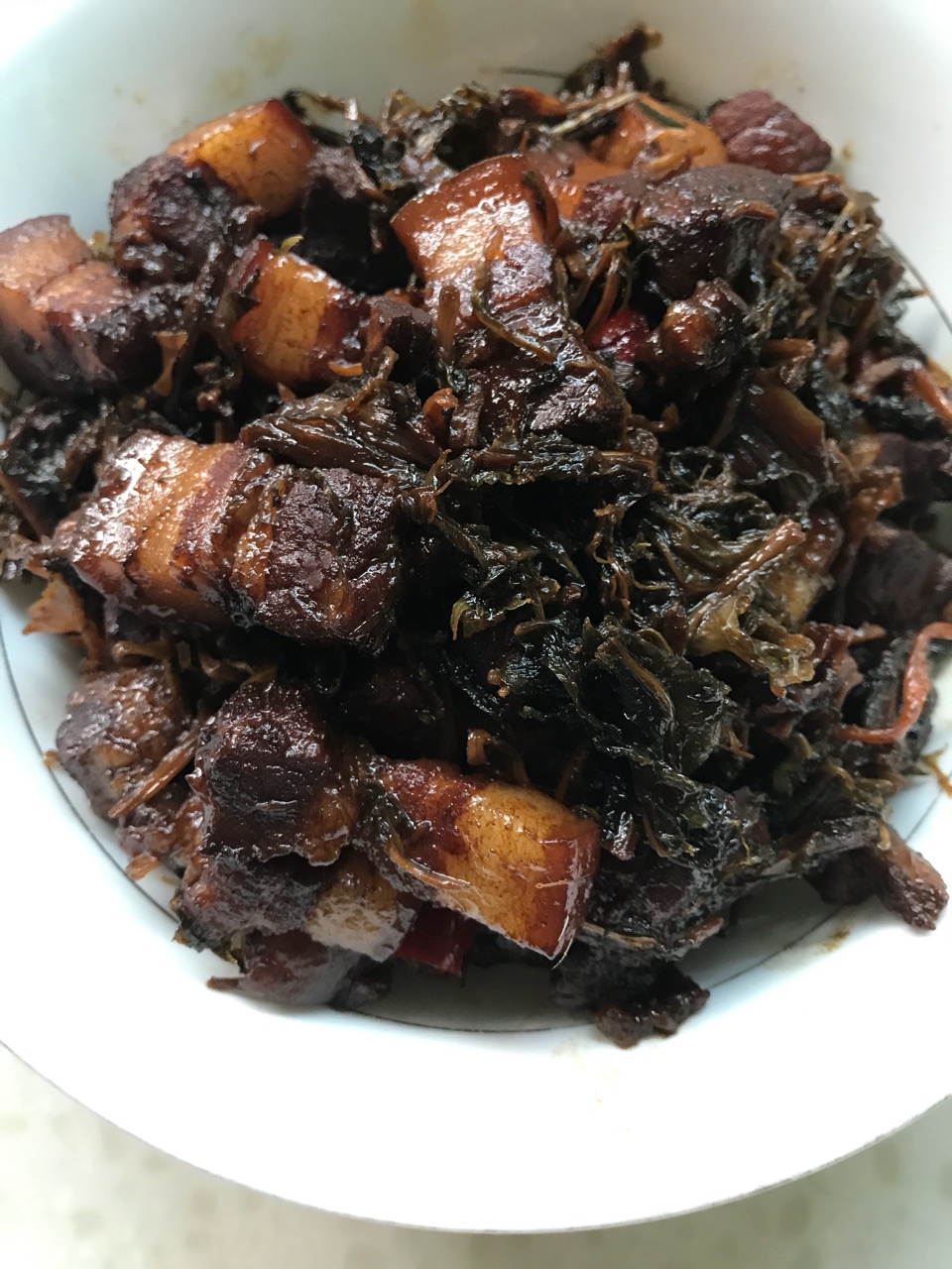 梅干菜捂肉
